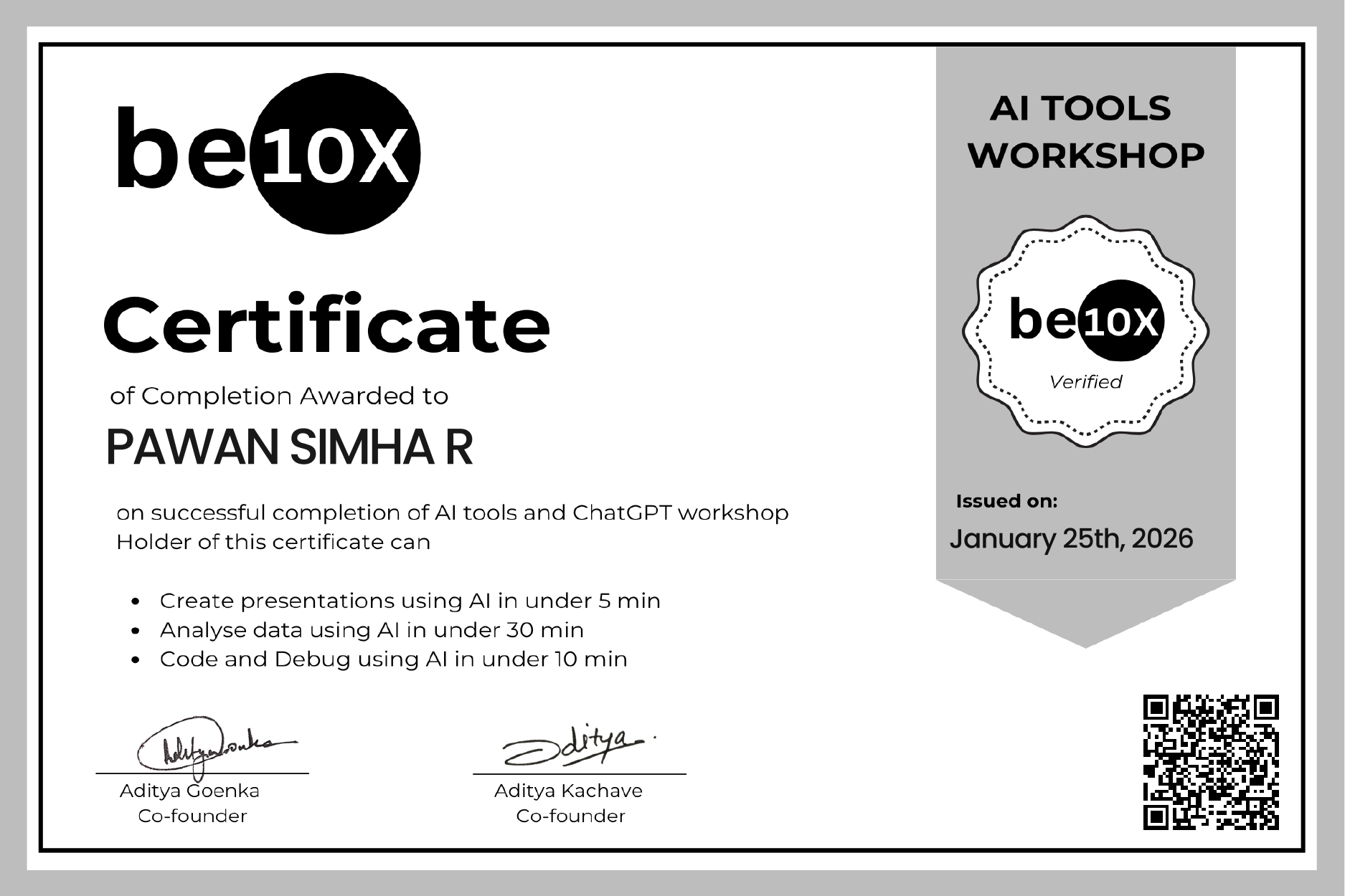 Be10x Mastery