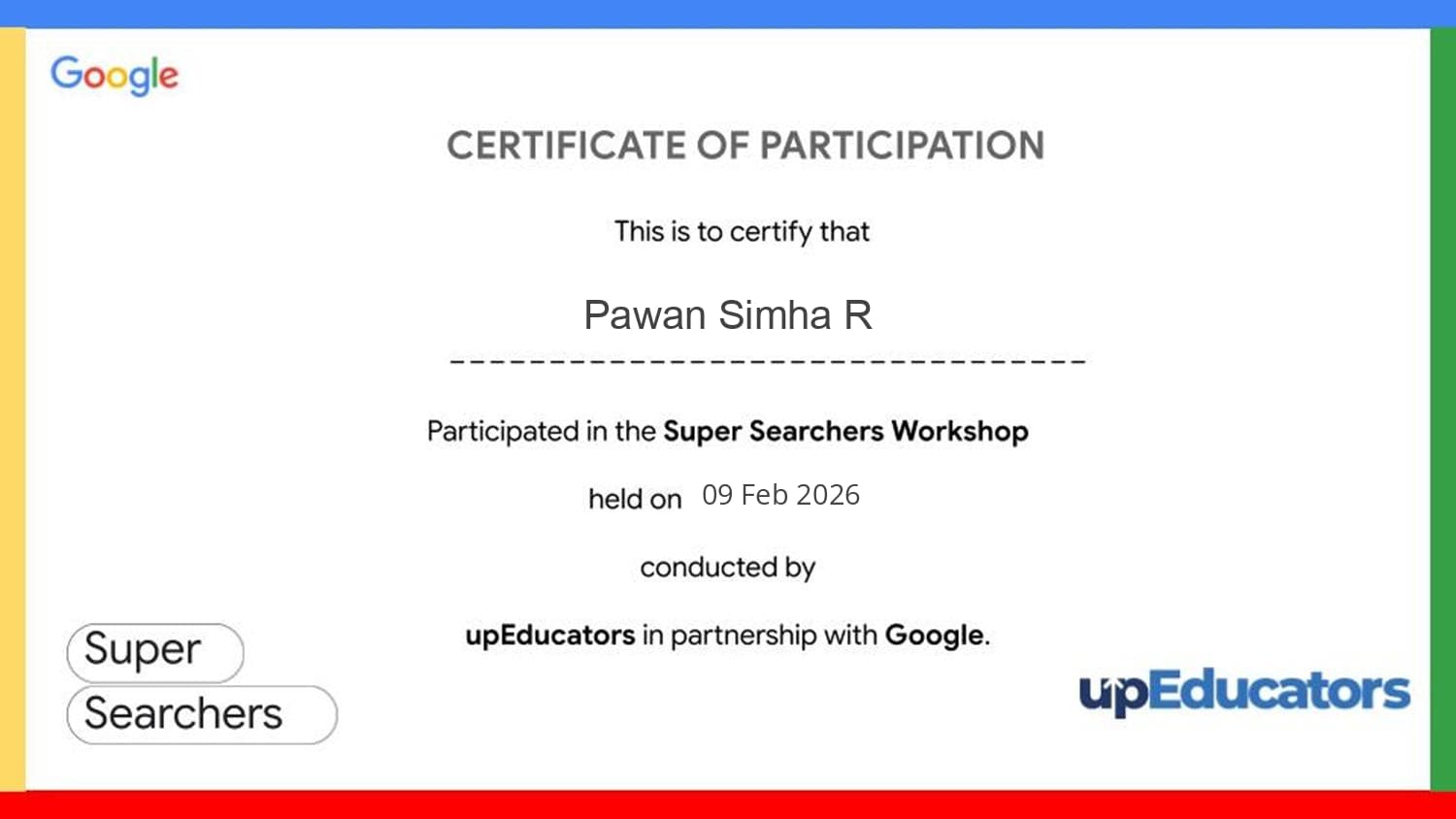 Super Searcher Workshop
