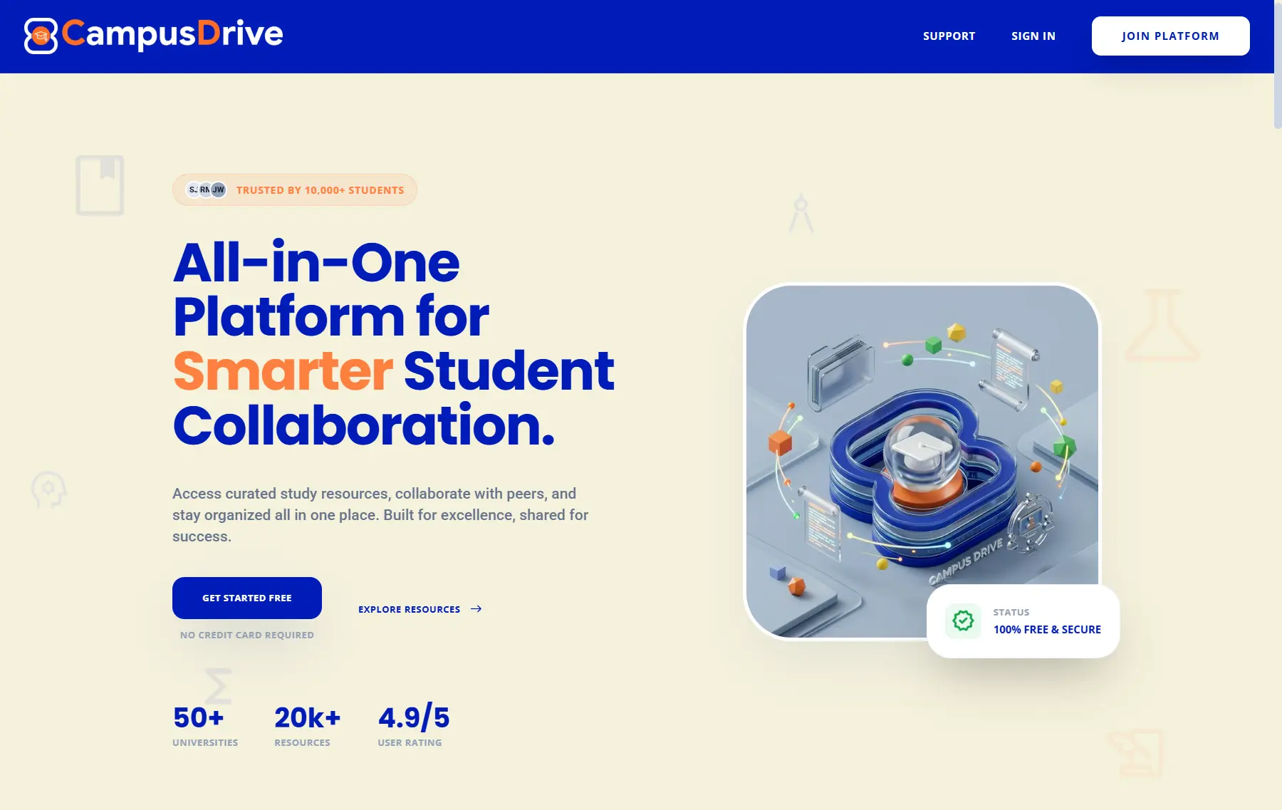 Preview of CampusDrive: AI-Powered Academic Collaboration Platform project
