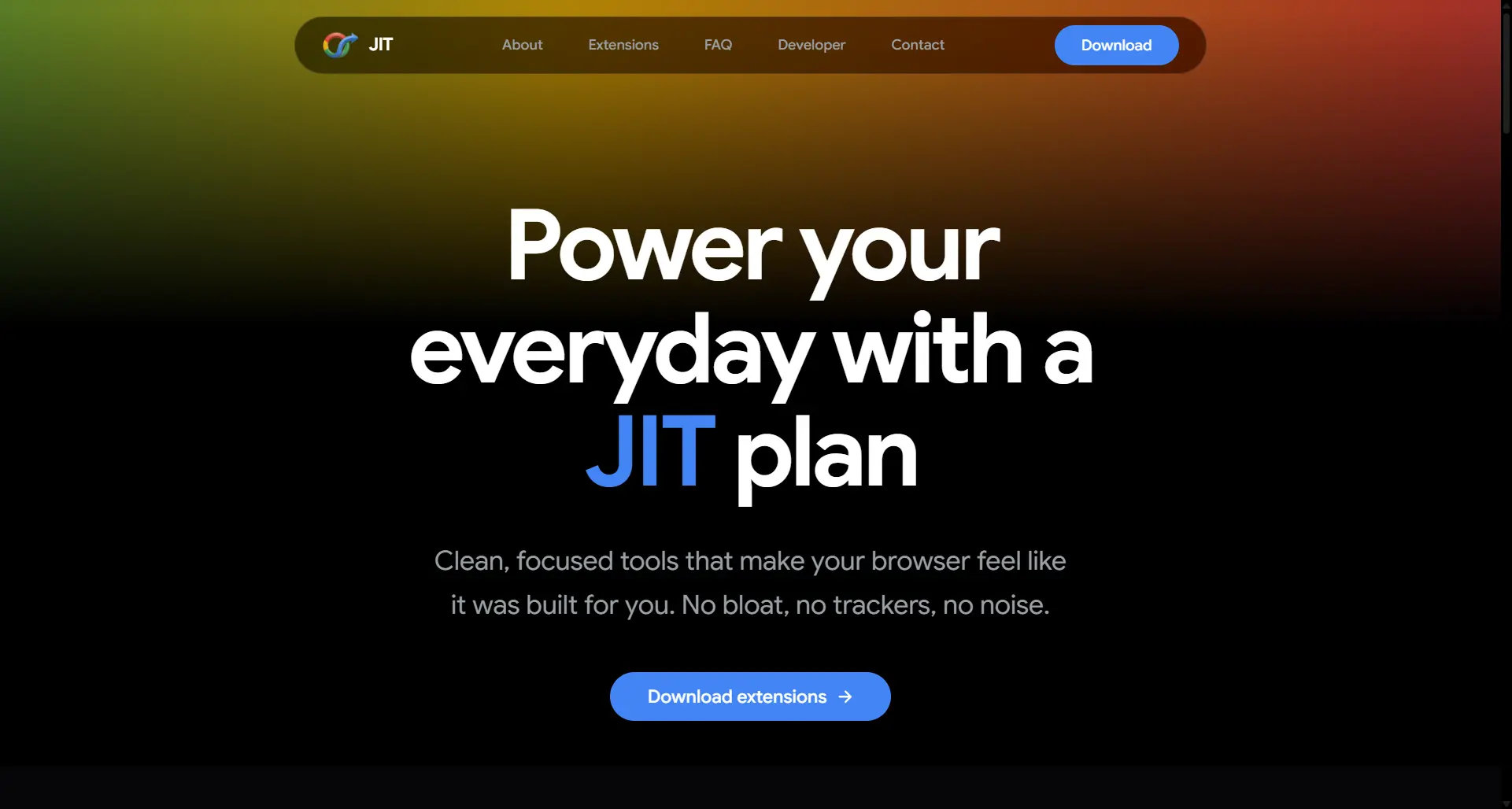 Preview of JIT - Browser Extension Studio project